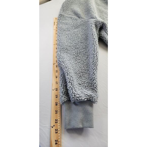 CC California Sweatshirt Womens Large Blue Grey Fleece Long Sleeve Cozy Chic - Picture 5 of 9